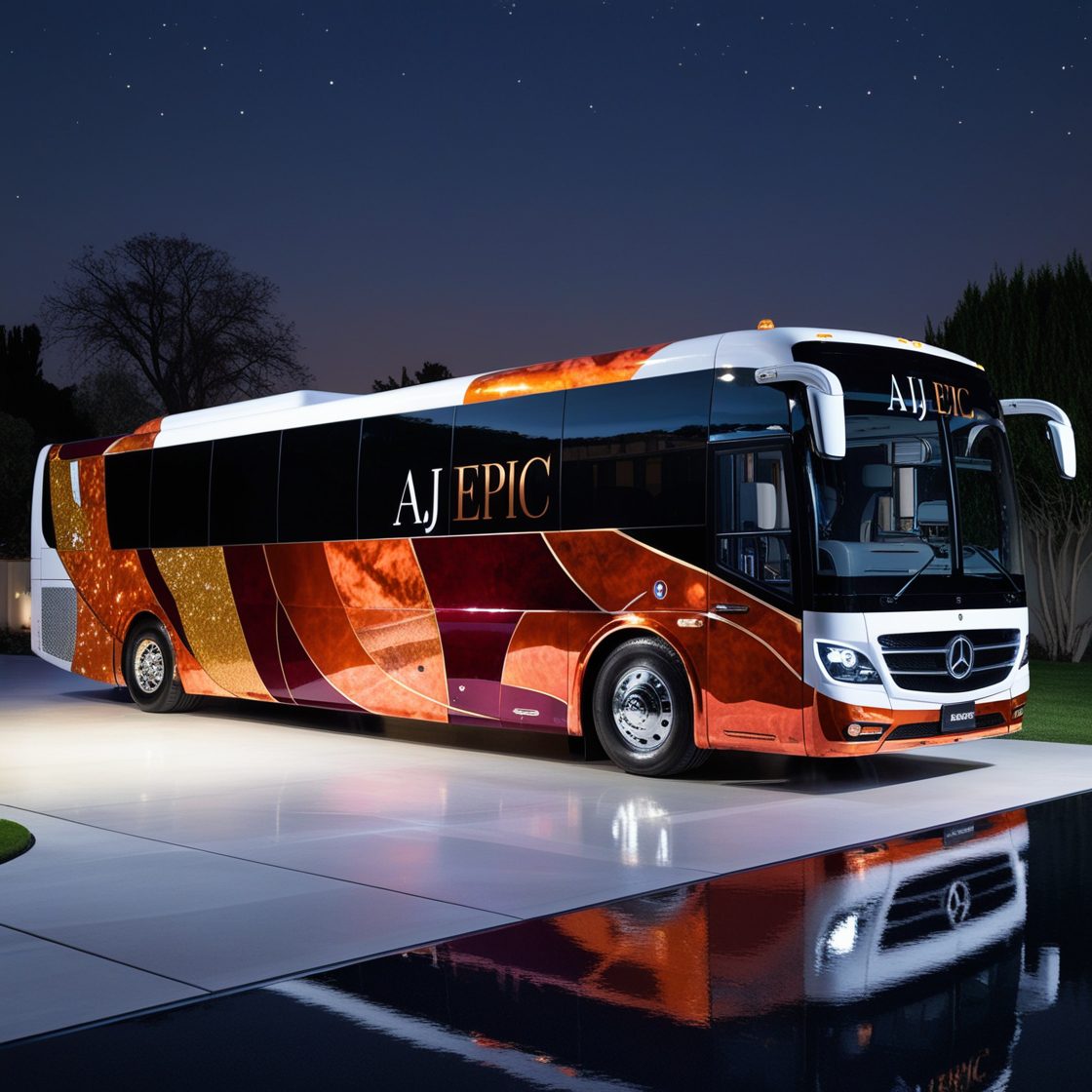 "Professional chauffeur assisting passengers with luggage at the bus"