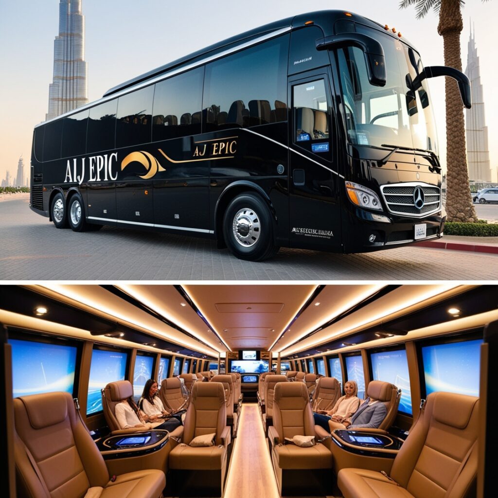 Affordable 50-seater luxury bus rental in Dubai