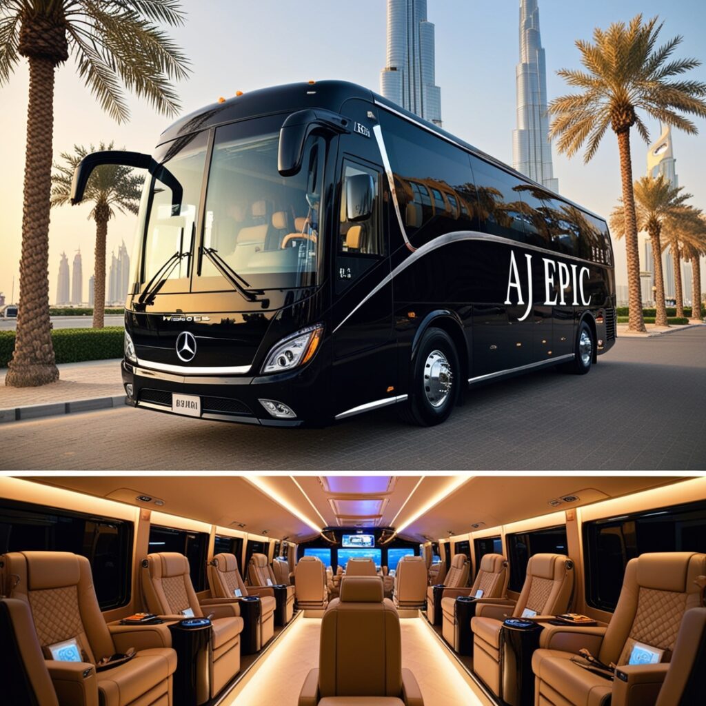 Best 50-seater luxury bus rental services in Dubai