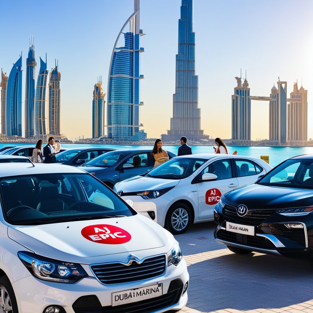 Daily car rental rates Dubai
