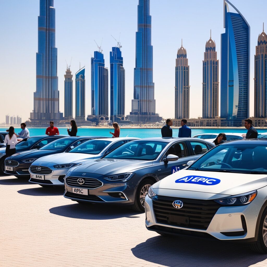 Weekly car rental prices Dubai