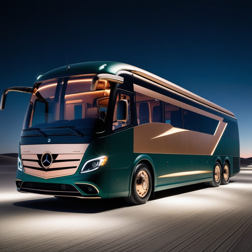 Party bus for tourists in Dubai