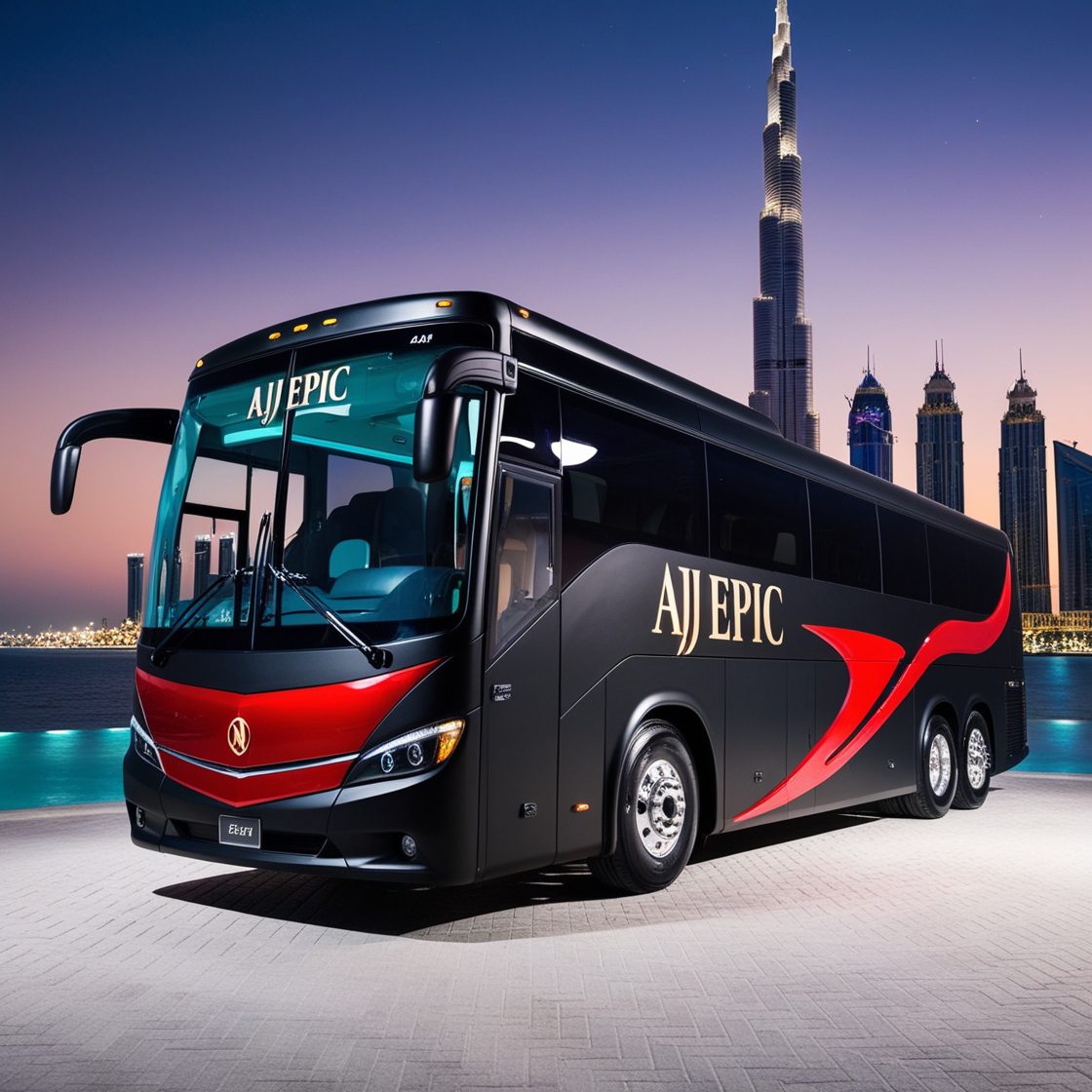 Premium bus rental services in Dubai
