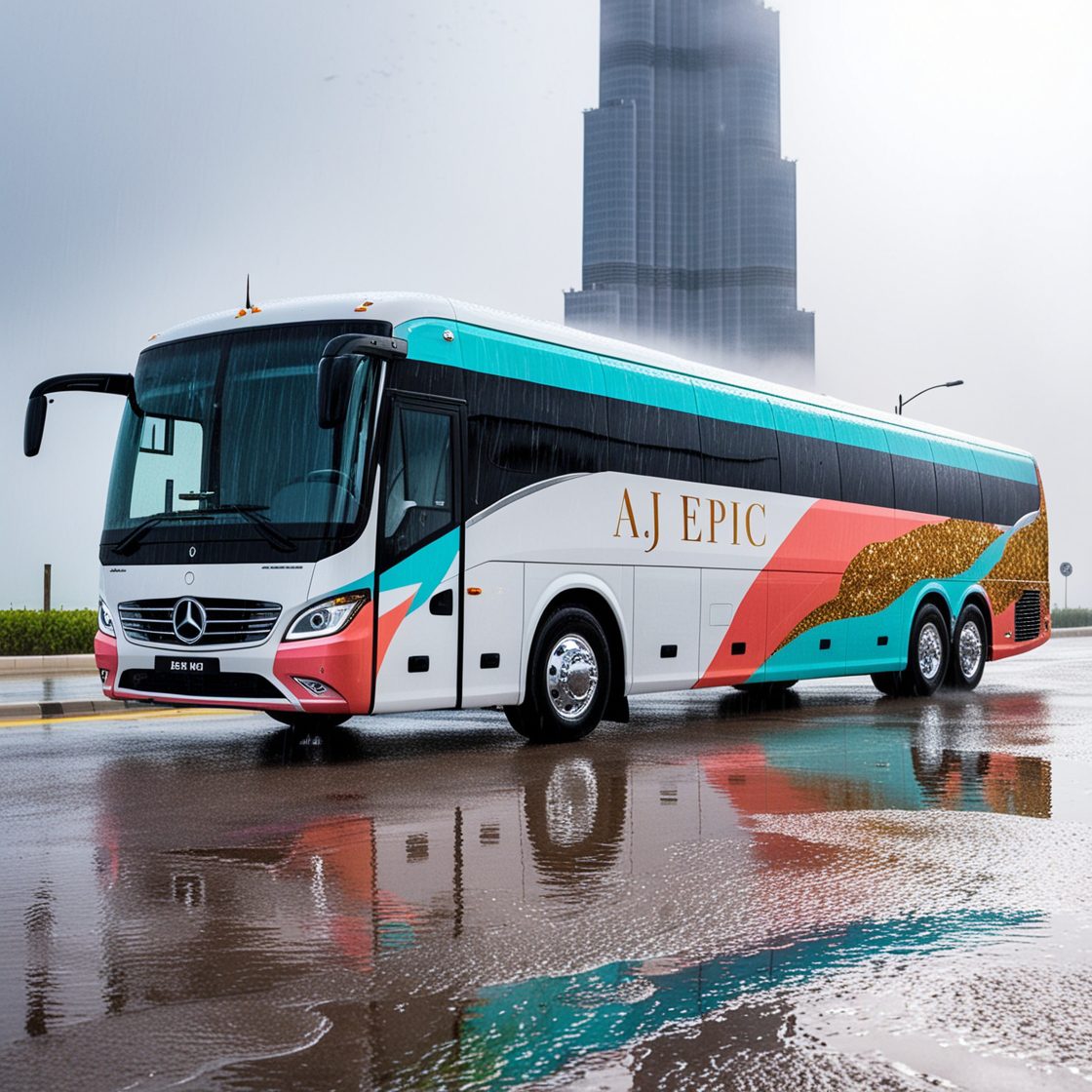 A professional driver assisting guests as they enter a rental bus for an event.