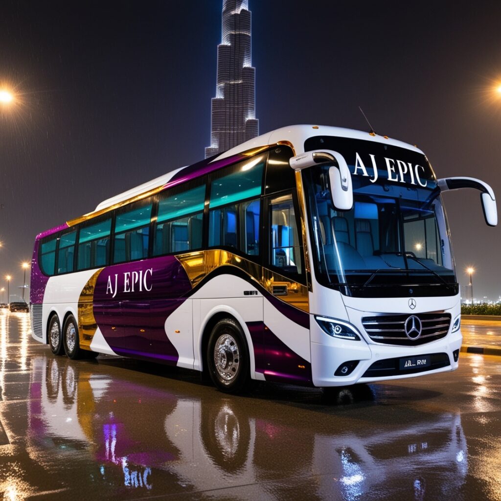 Minibus rental with driver service in Dubai