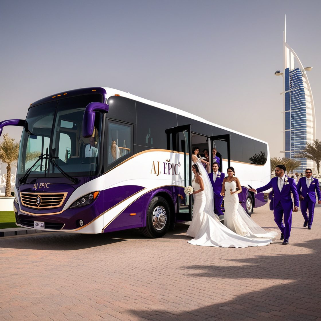 wedding bus rental services in dubai