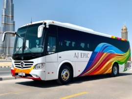 Group travel in Dubai with affordable bus rentals