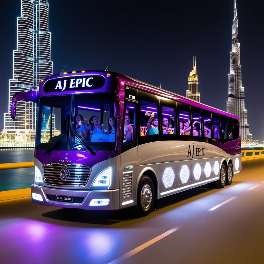 party bus tours for tourists in Dubai