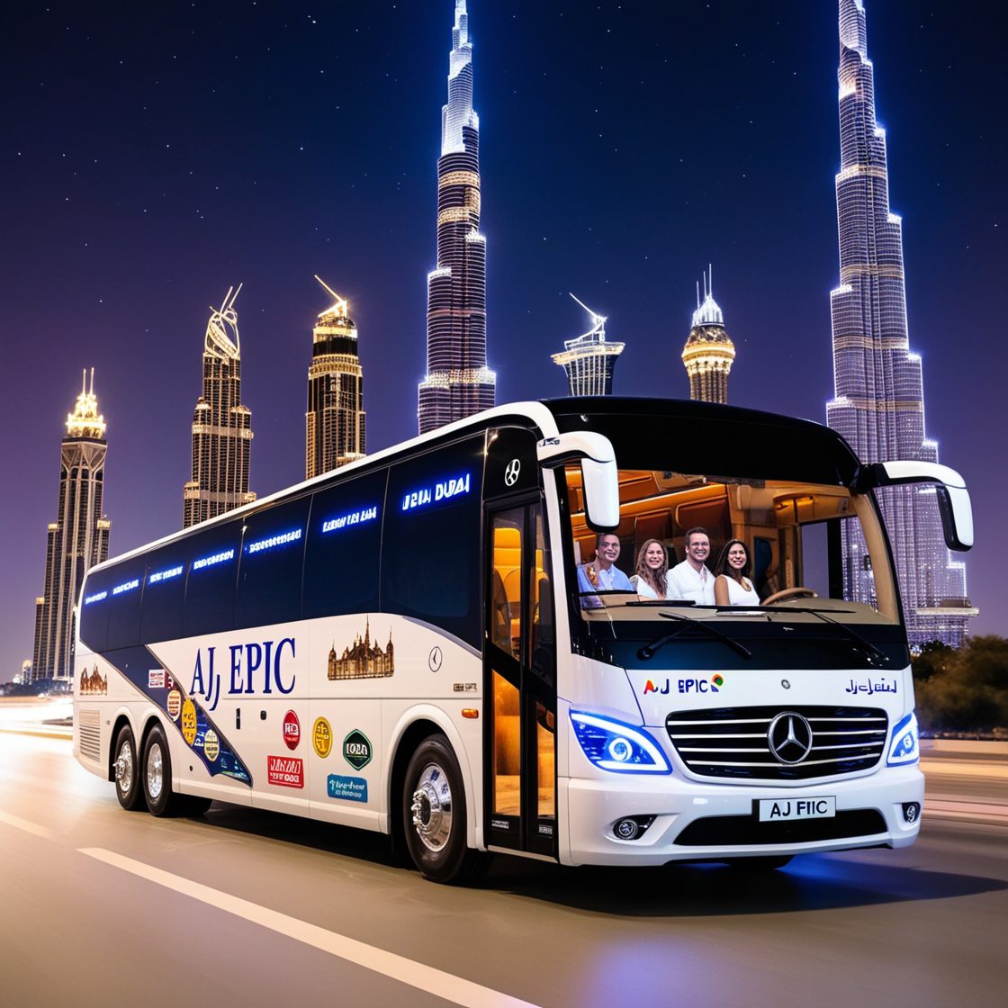 Group tour bus services