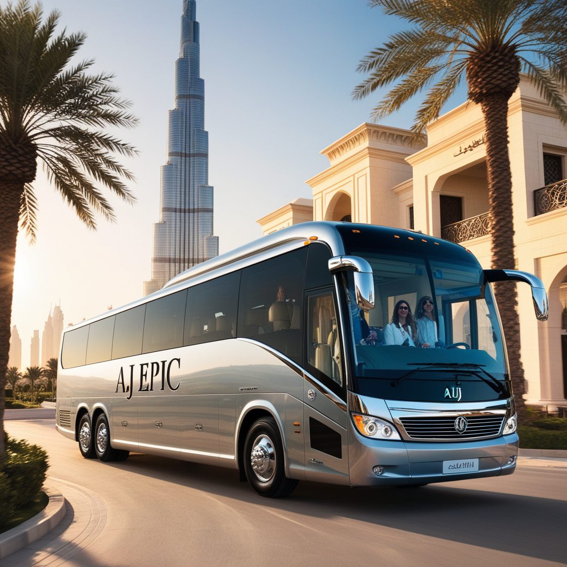 Luxury bus rental in Dubai
