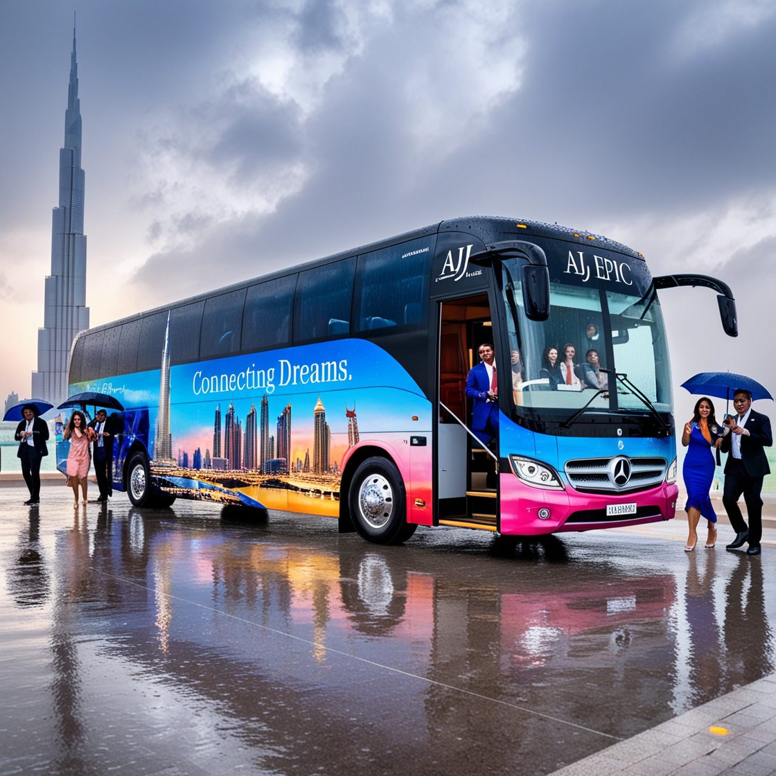 Affordable tour bus rentals in Dubai