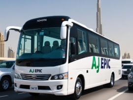 30-seater Toyota bus rental Dubai