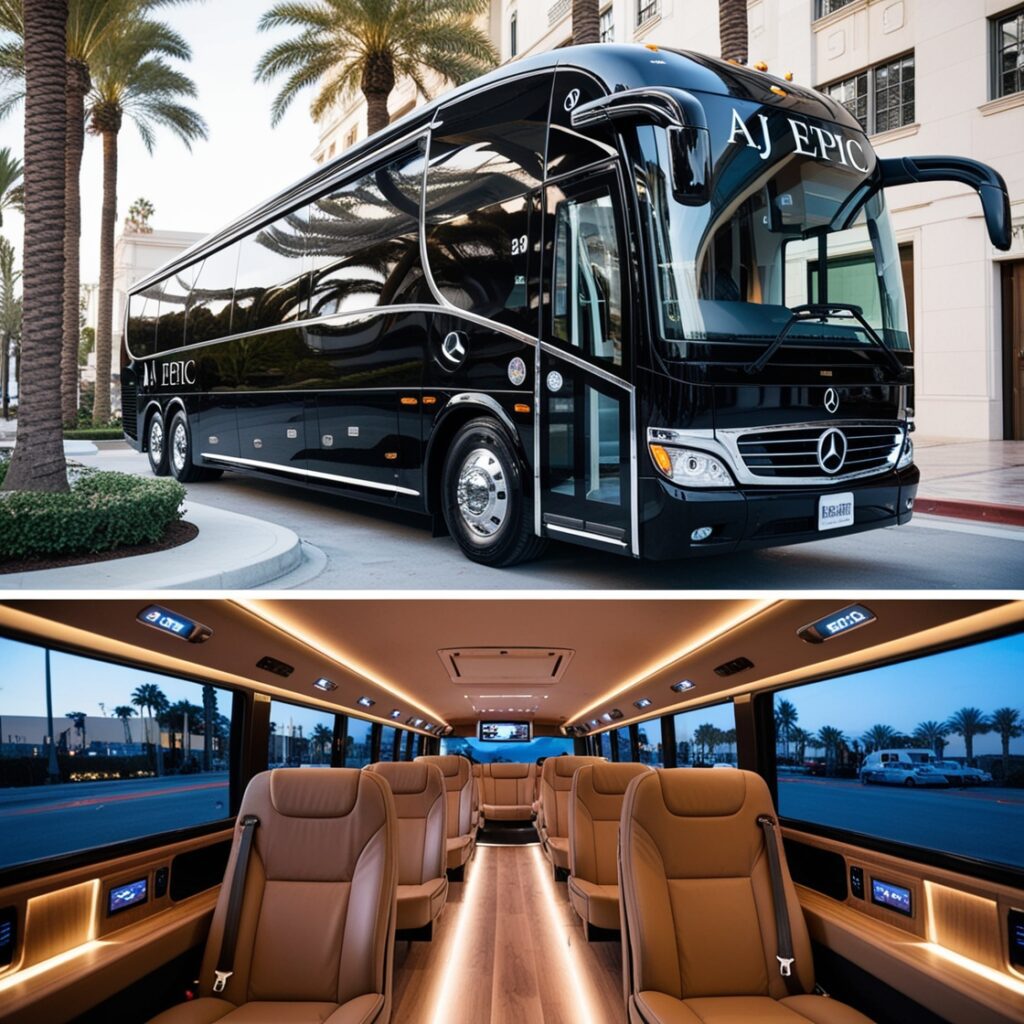 50 seater luxury bus rental for group tours in Dubai