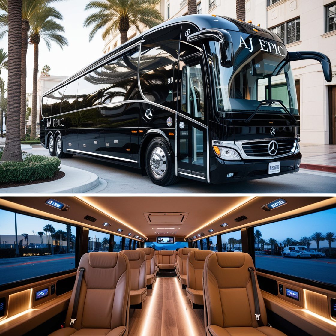 50 seater luxury bus rental for group tours in Dubai