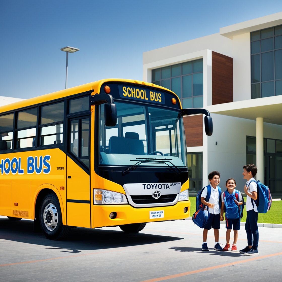 Comfortable school bus rentals