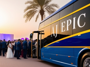 Luxury event bus rentals in Dubai