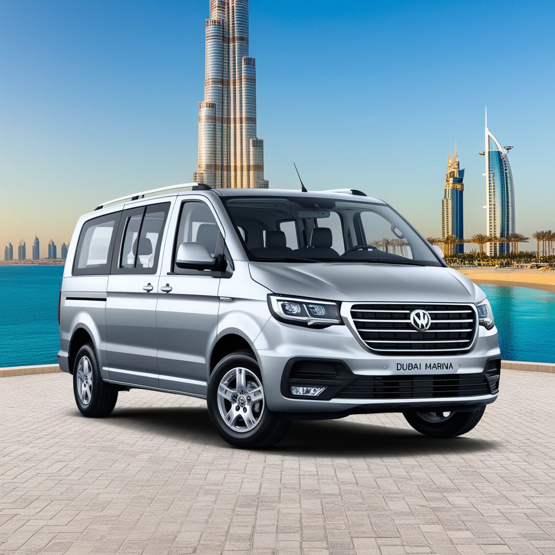 Affordable 15 seater van rental Dubai