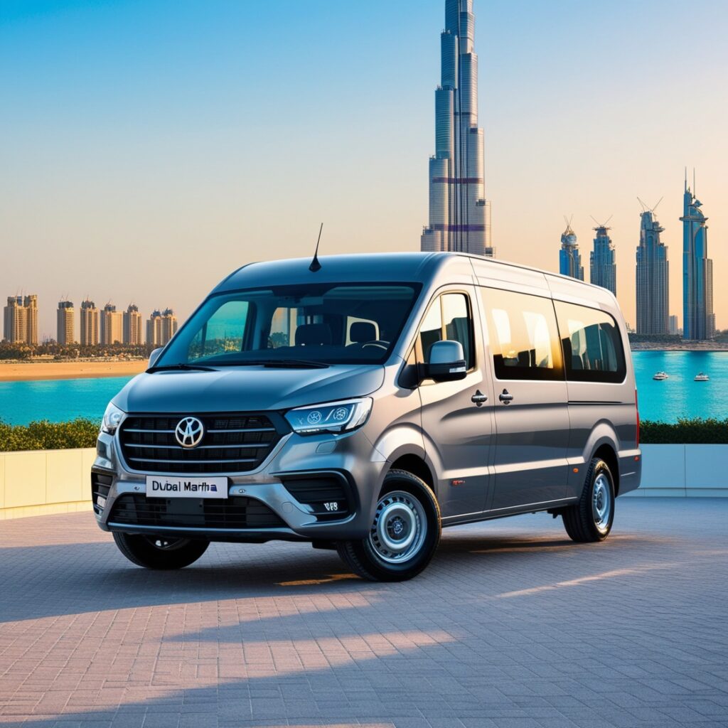 15 seater van airport transfers Dubai