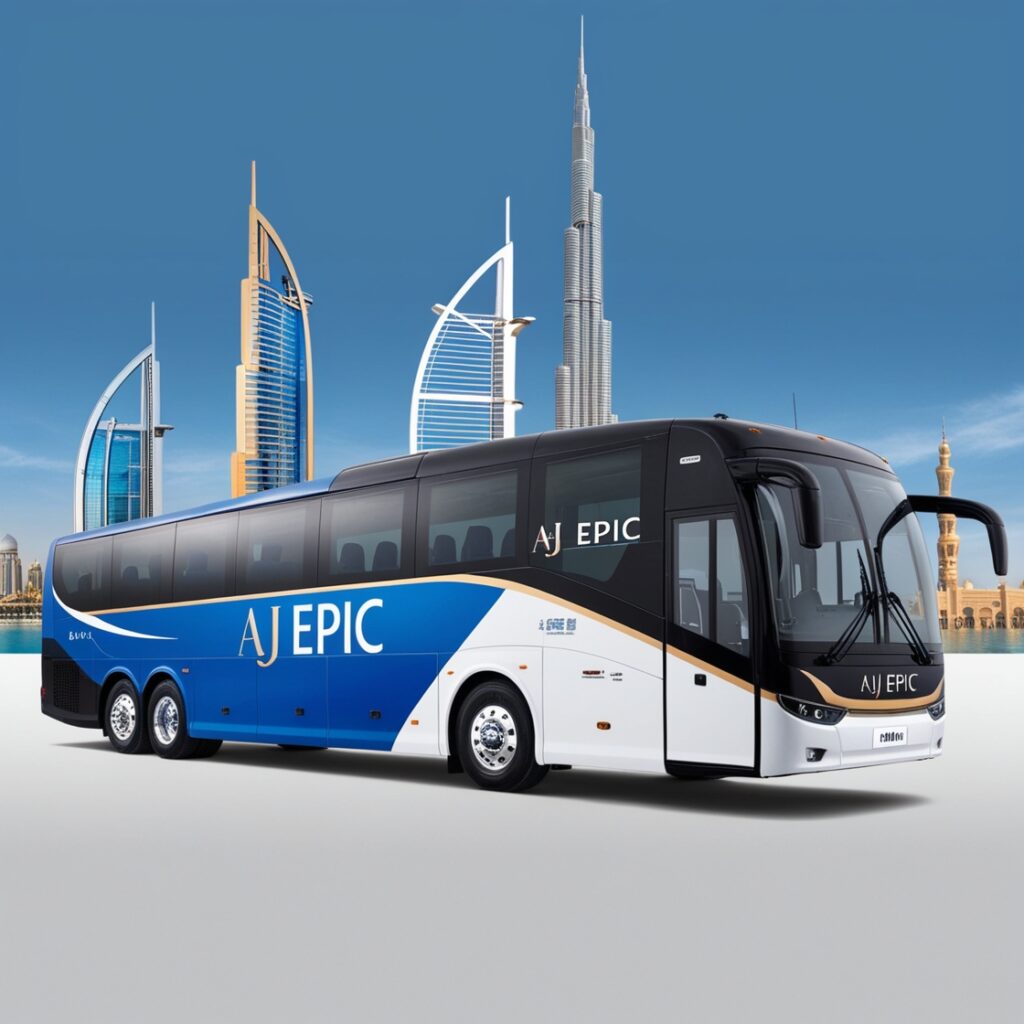 Group travel bus rental Dubai to Abu Dhabi