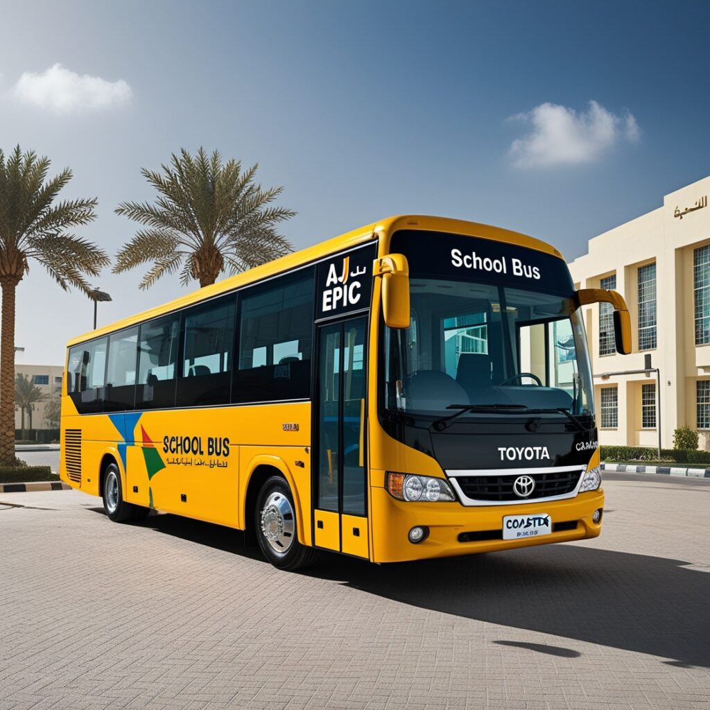 aj epic shcool bus services in dubai