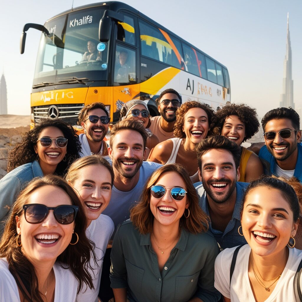 happy tourist aj epic luxury bus rental