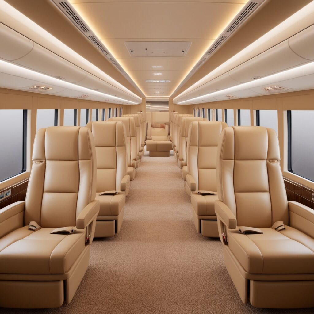 Enjoy the luxurious feel of plush leather seating, providing maximum comfort throughout your journey with our luxury bus rental.