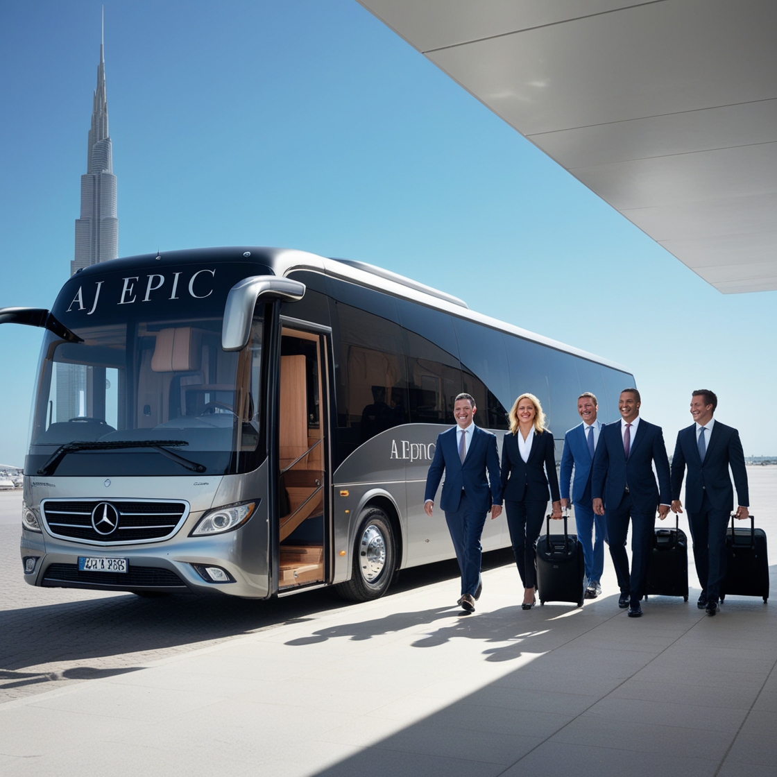 Private car service for airport transfer with AJ EPIC