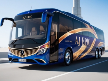 AJ EPIC wedding transportation luxury bus