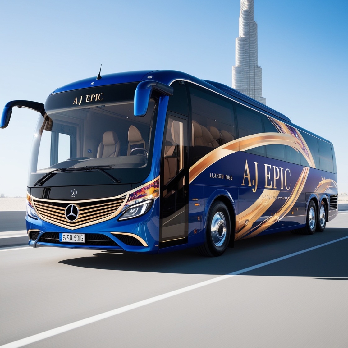 AJ EPIC wedding transportation luxury bus