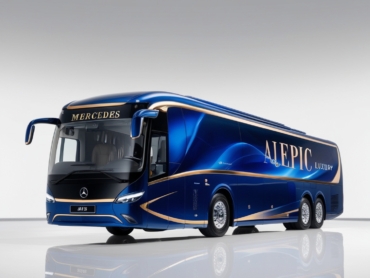 AJ EPIC luxury Mercedes bus for tourist transportation with a focus on safety
