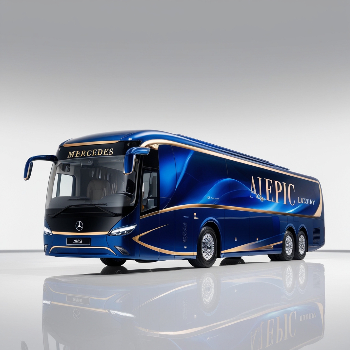 AJ EPIC luxury Mercedes bus for tourist transportation with a focus on safety
