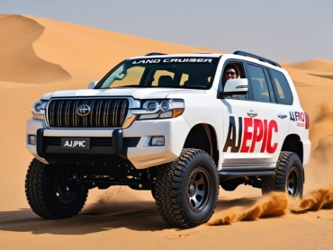 Affordable bus rental service by AJ EPIC for desert tours in Dubai