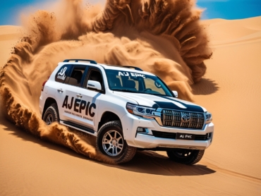 Bus rental with driver for desert safari in Dubai by AJ EPIC
