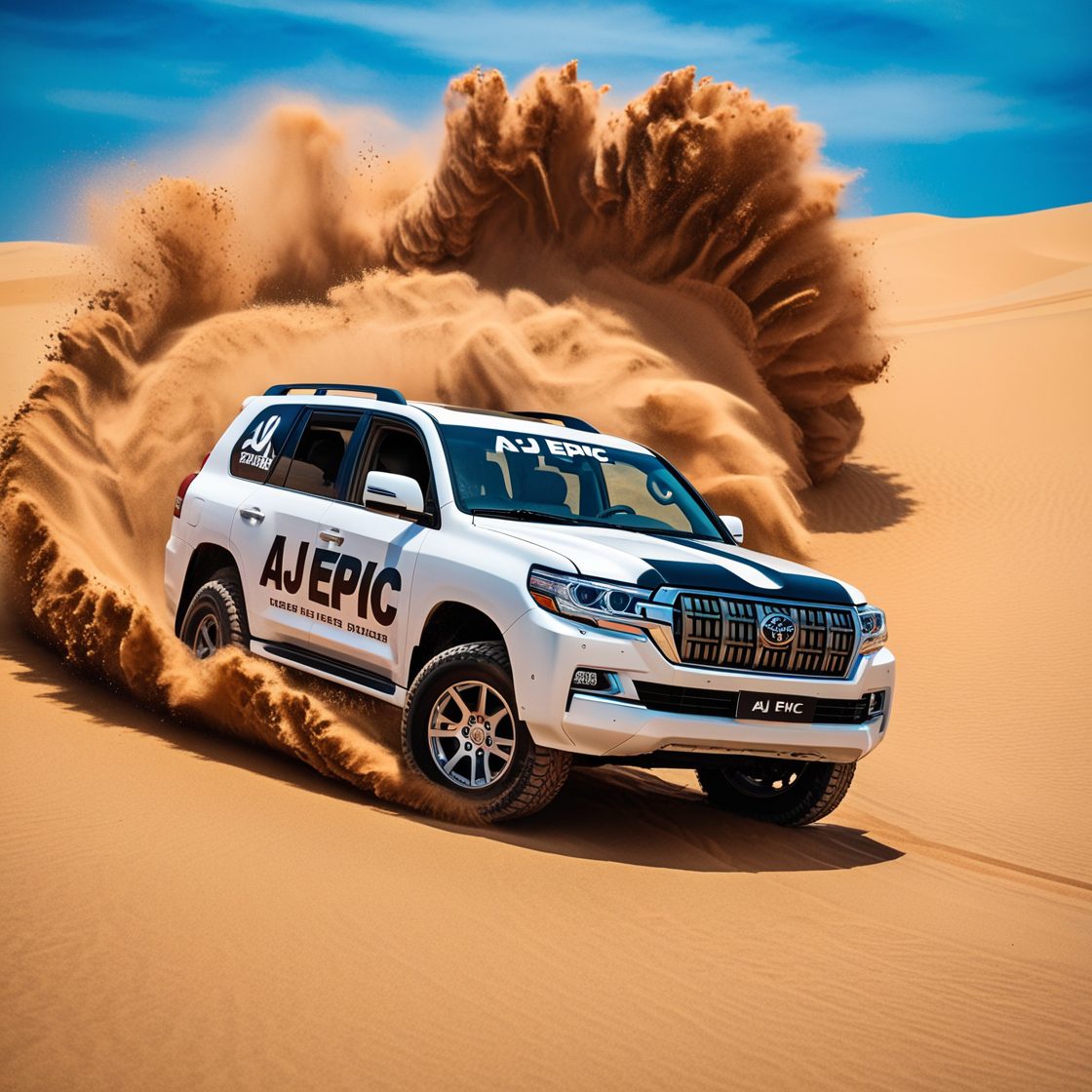 Bus rental with driver for desert safari in Dubai by AJ EPIC