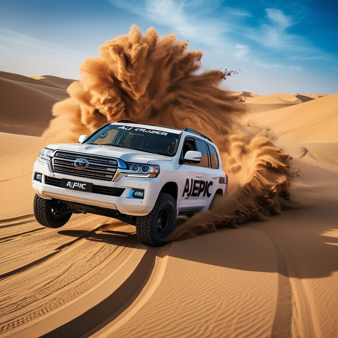 Private bus rental for desert safari in Dubai by AJ EPIC