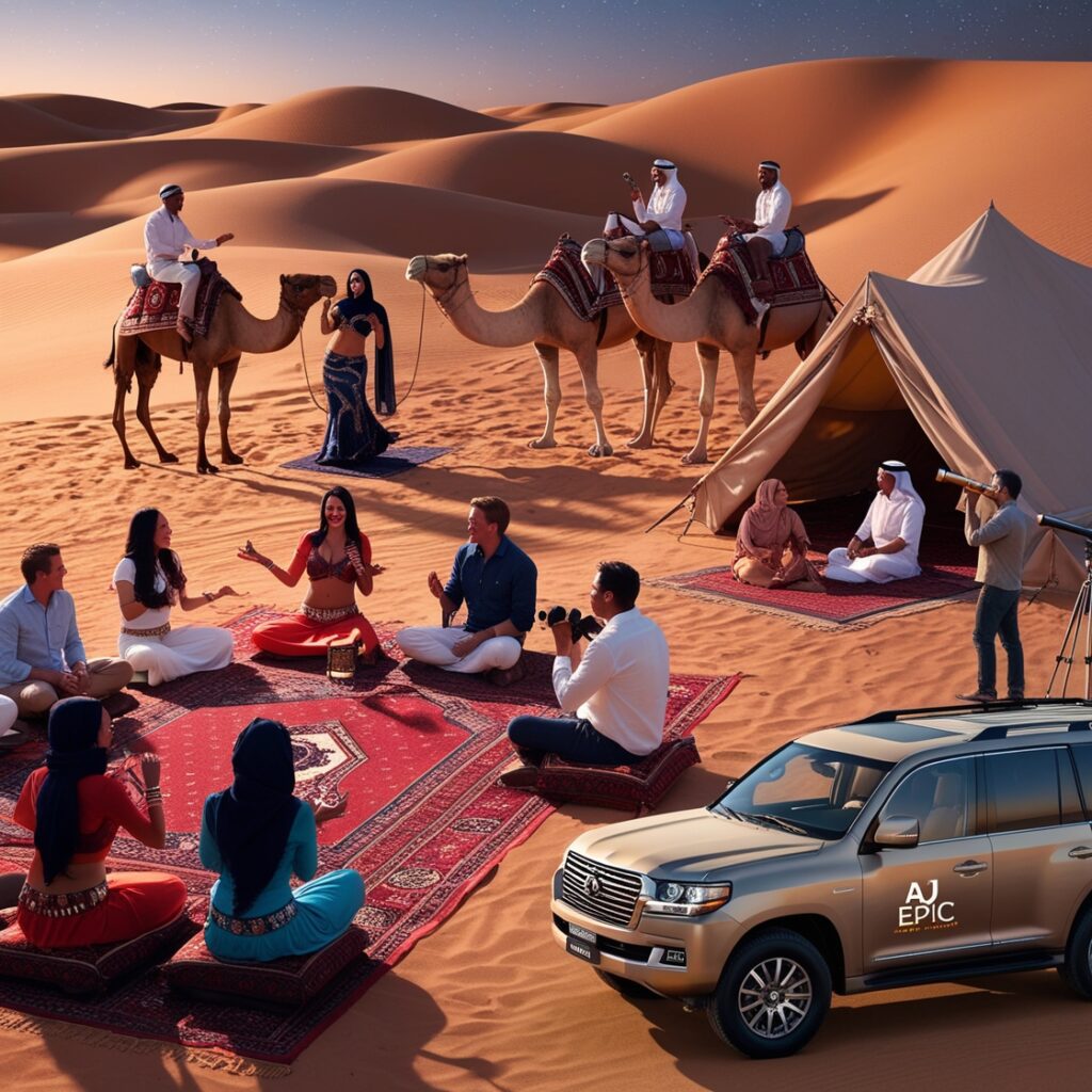 Evening desert safari in Dubai with belly dance